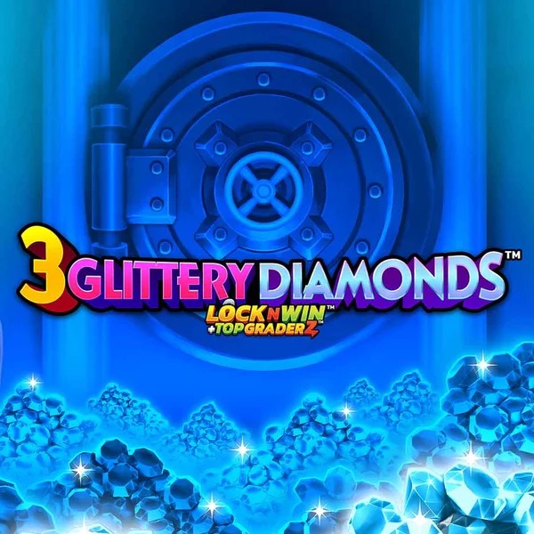 3 Glittery Diamonds logo by PearFiction Studios at Malina Casino