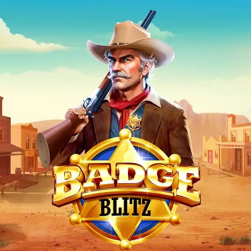 Badge Blitz logo by Pragmatic Play at Malina Casino