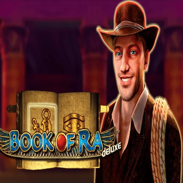 Try Book of Ra Deluxe slot by Novomatic on malina-kazino.com – logo image