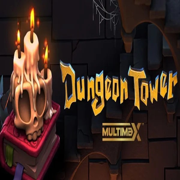 Dungeon Tower slot logo by Peter & Sons at Malina Casino