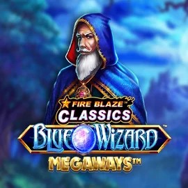 Fire Blaze Blue Wizard Megaways logo – Slots by Rarestone Gaming at Malina Casino