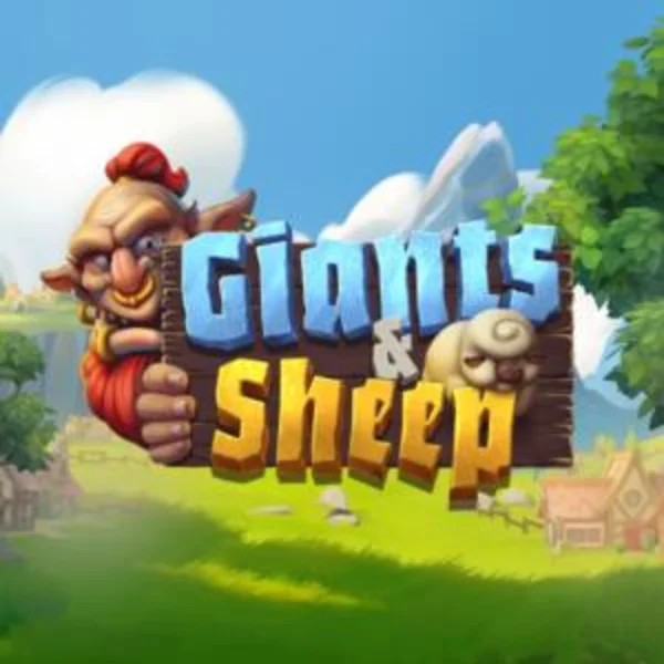 Giants and Sheep online game logo by Relax Gaming on malina-kazino.com