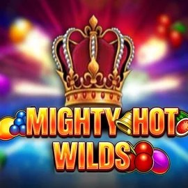 Mighty Hot Wilds logo by Inspired Gaming at Malina Casino
