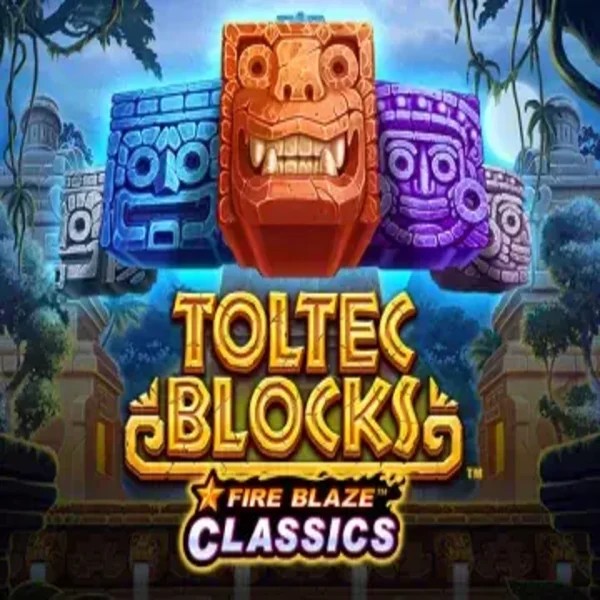 Fire Blaze: Toltec Blocks logo – Slots by Rarestone Gaming at Malina Casino